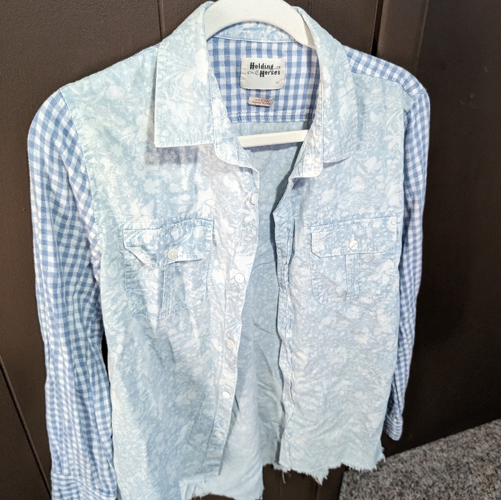 Holding Horses Medium Patchwork Chambray